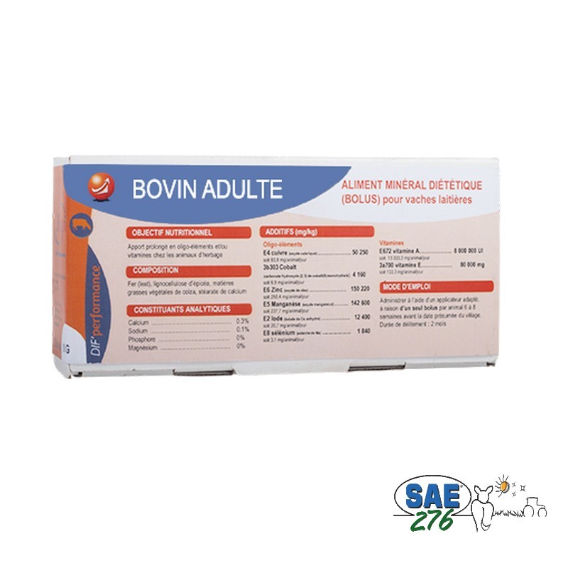 BOLUS BOVIN ADULTE